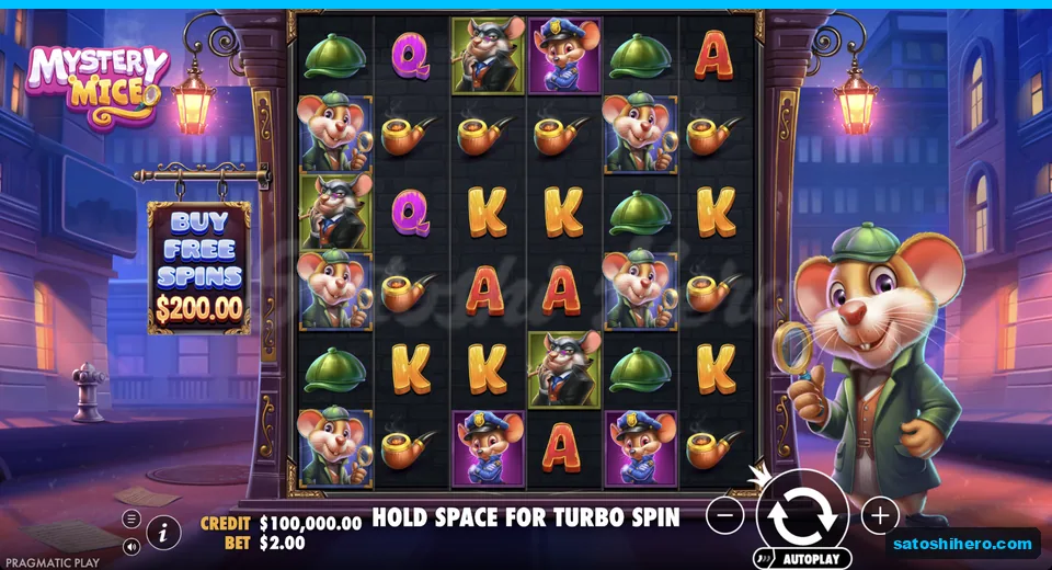Idle grid shows mice caps pipes and buy sign