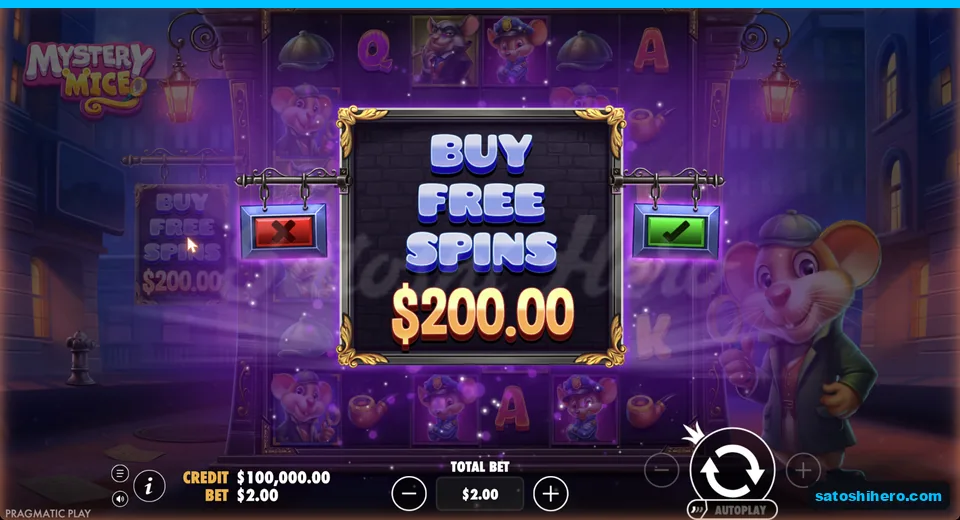 Buy menu opens at the live stake