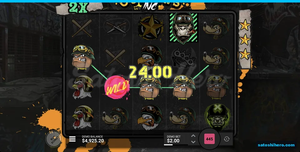 Boar line win with Gorilla and multiplier