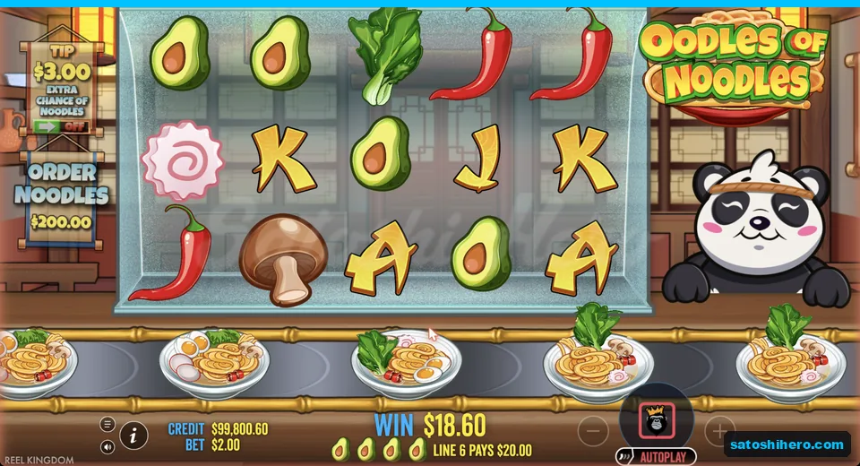 Line win resolves with four avocado symbols
