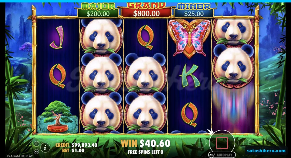 Free spins running win reaches $40.60