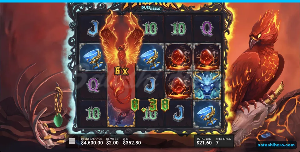Phoenix DuelReel locks at 6x beside a large win
