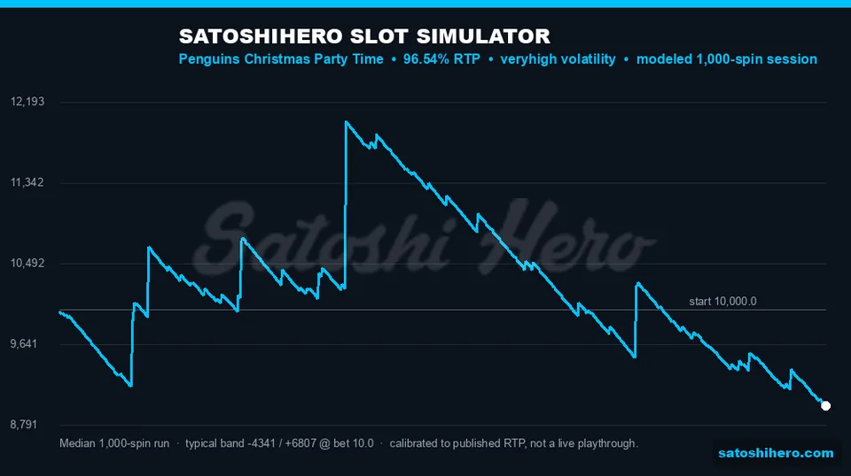 Simulation graph trends down with sharp spikes