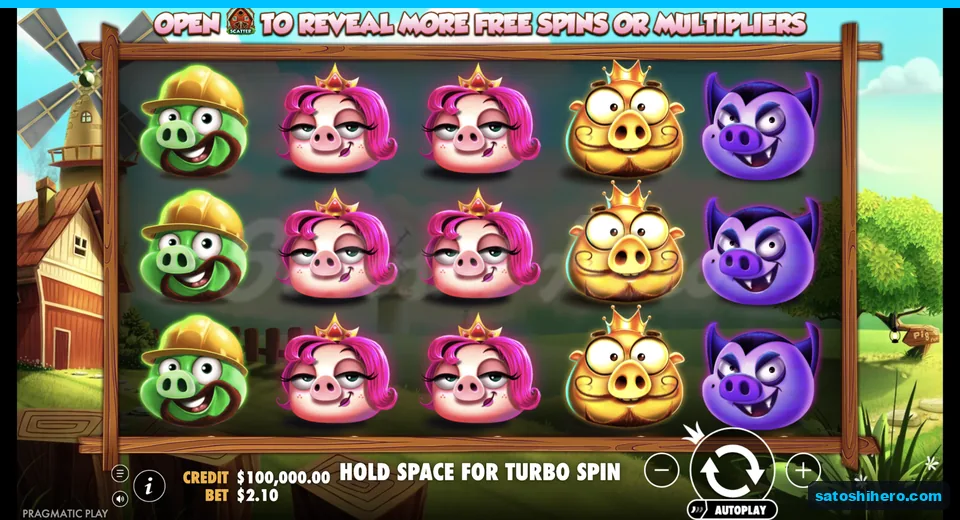 Idle farm reels show stacked pig faces