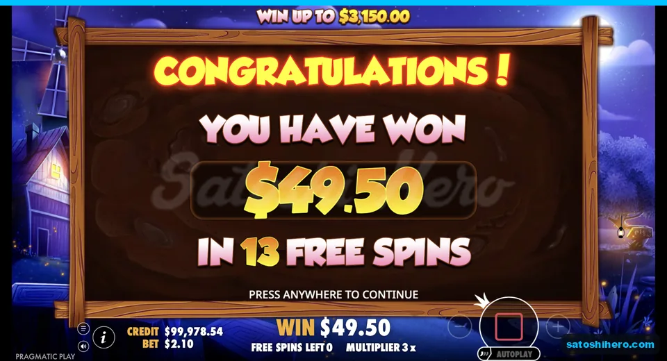 Free spins win lands with stacked king pigs