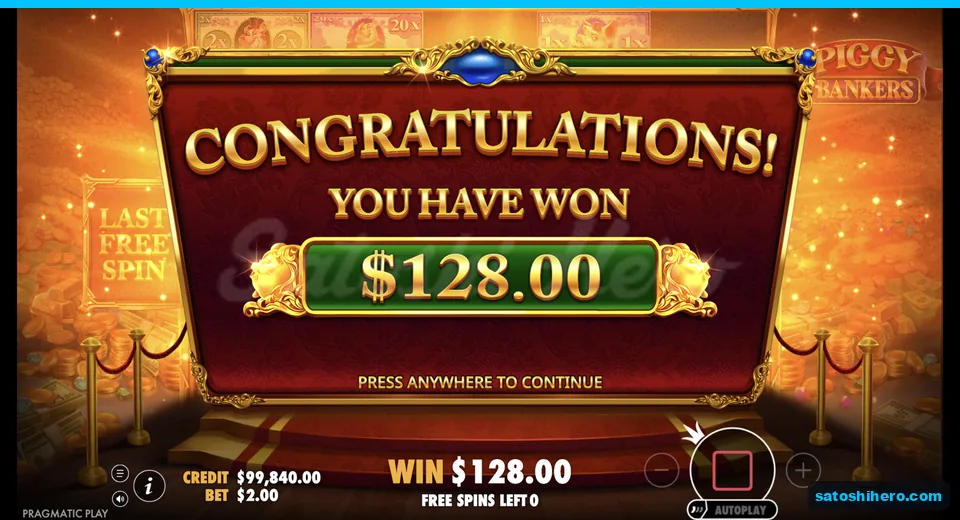 Collect screen returns one hundred twenty eight dollars