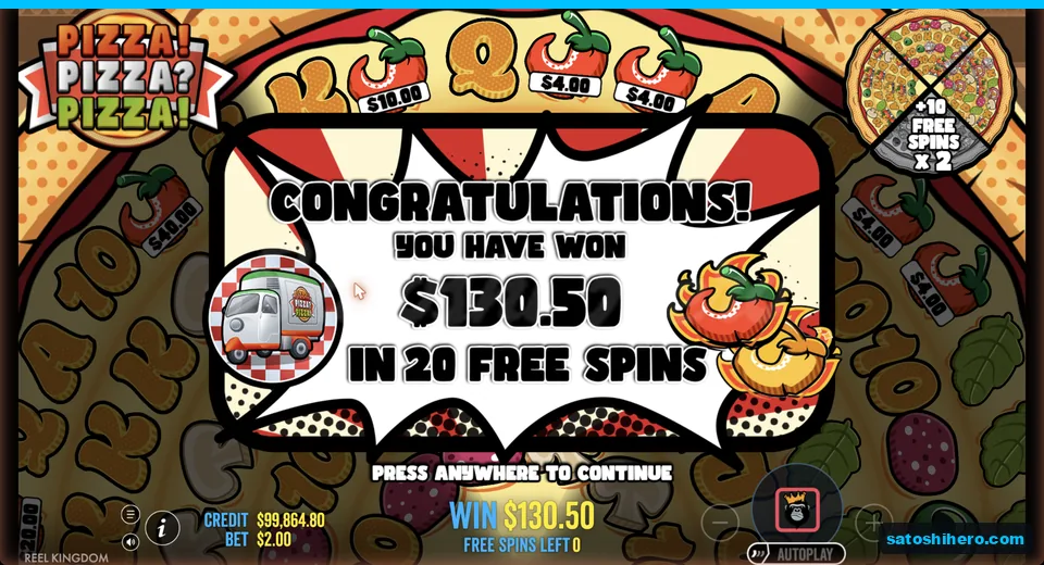 Collect screen shows $130.50 won
