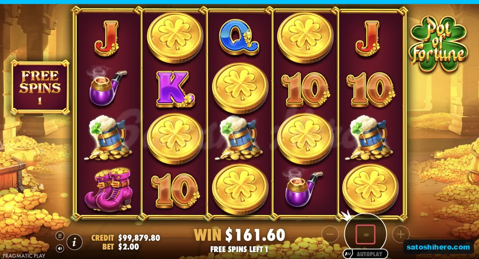 Free spins run with locked wild reels