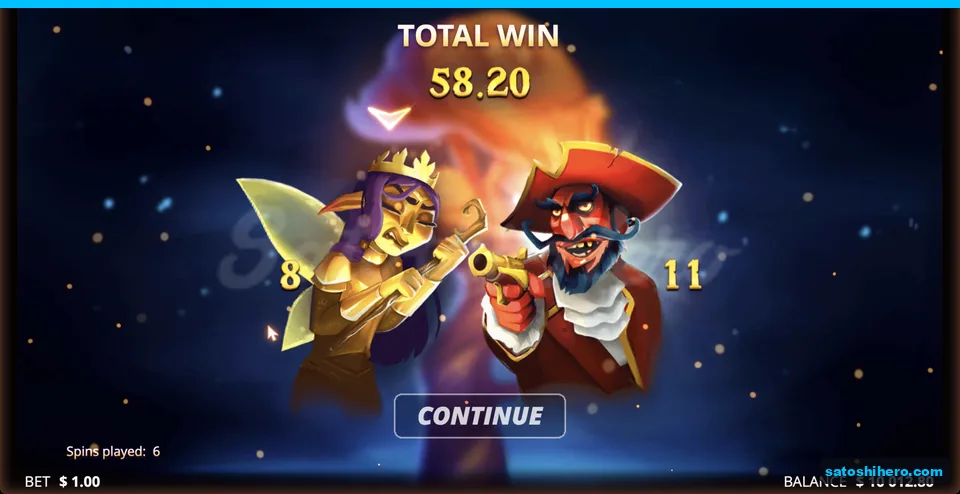 Total win screen shows $58.20