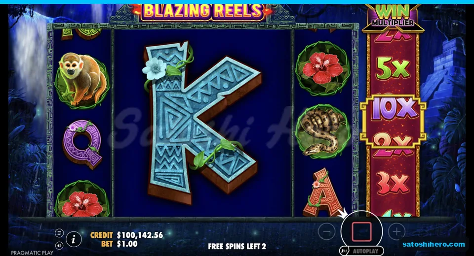 Free spins show Giant K across middle reels