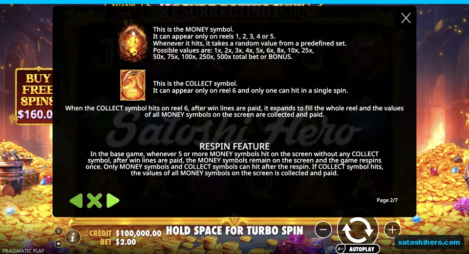 Feature page shows money eggs and collect bird