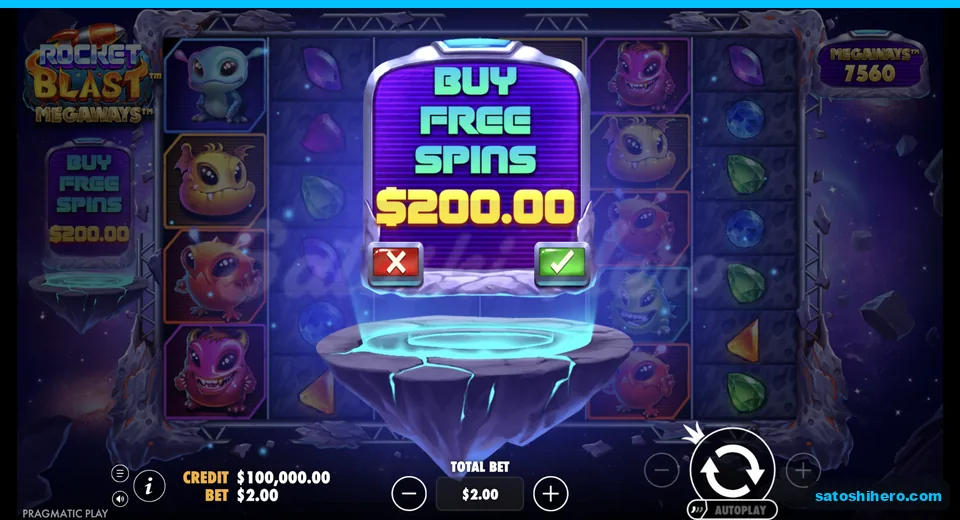 Buy menu opens at the live stake
