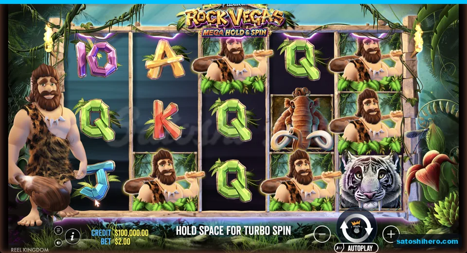 Settled jungle grid with caveman and royals
