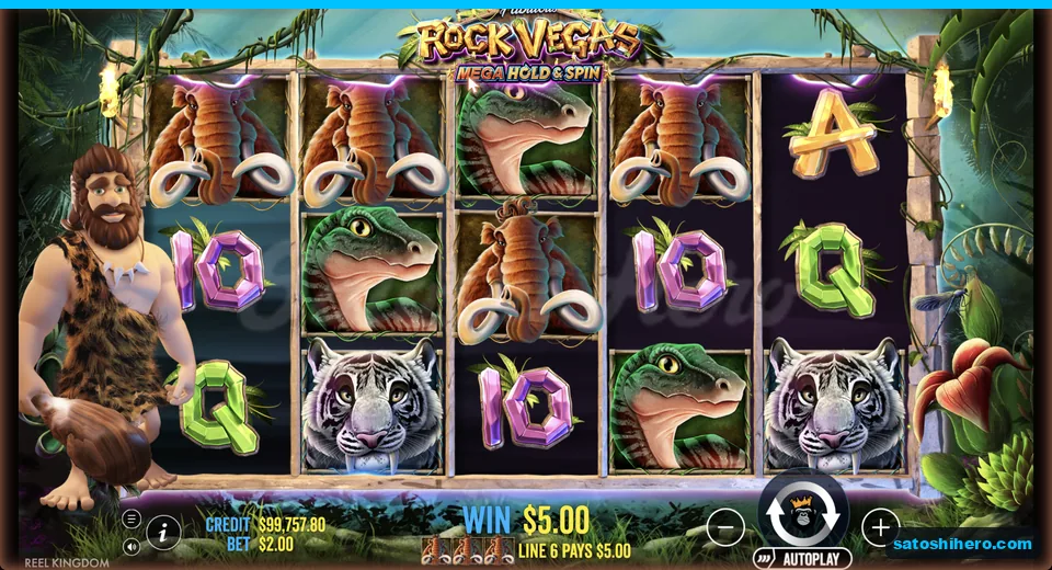 Line win resolves for $5.00 on reel grid