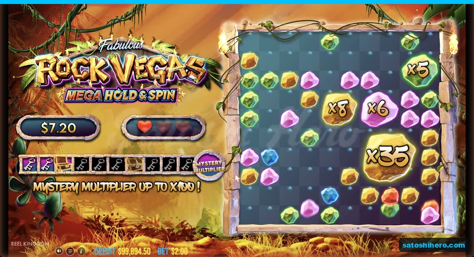 Giant multiplier rocks fill the active grid