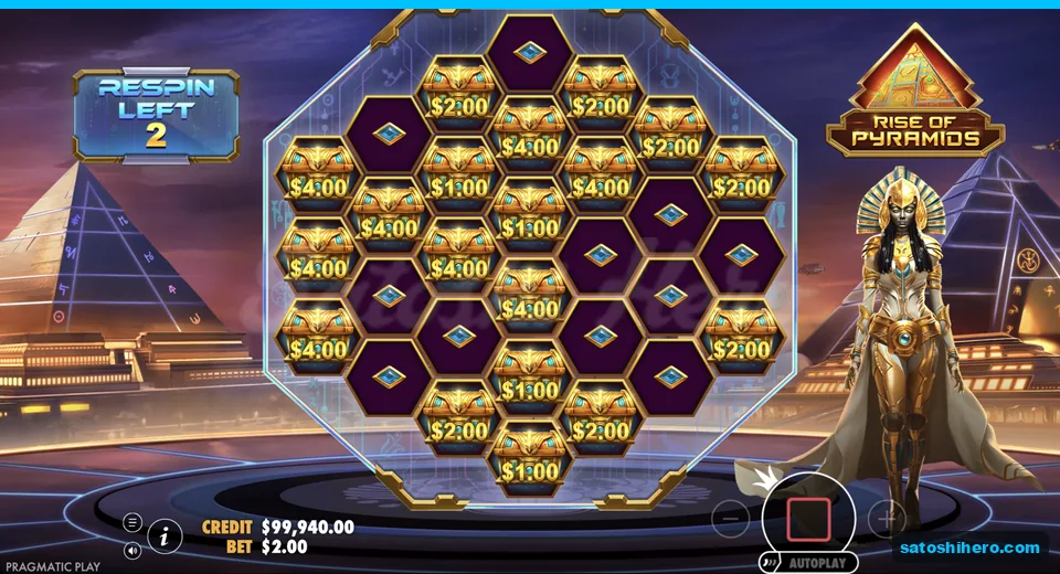 Respin board fills with golden money chests