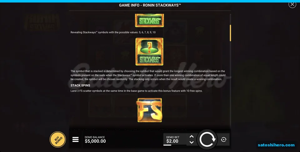 Green Stackways and gold scatter symbols