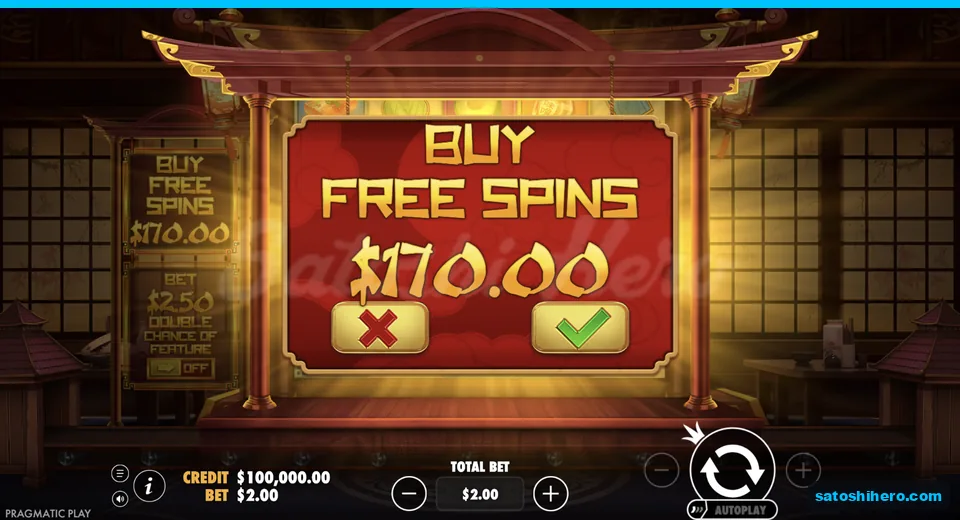 Buy menu opens at the live stake