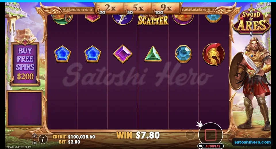 Win clears matching symbols across the grid