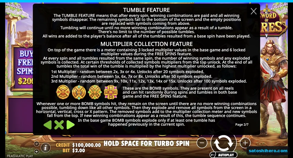 Rules panel explains tumble meter thresholds