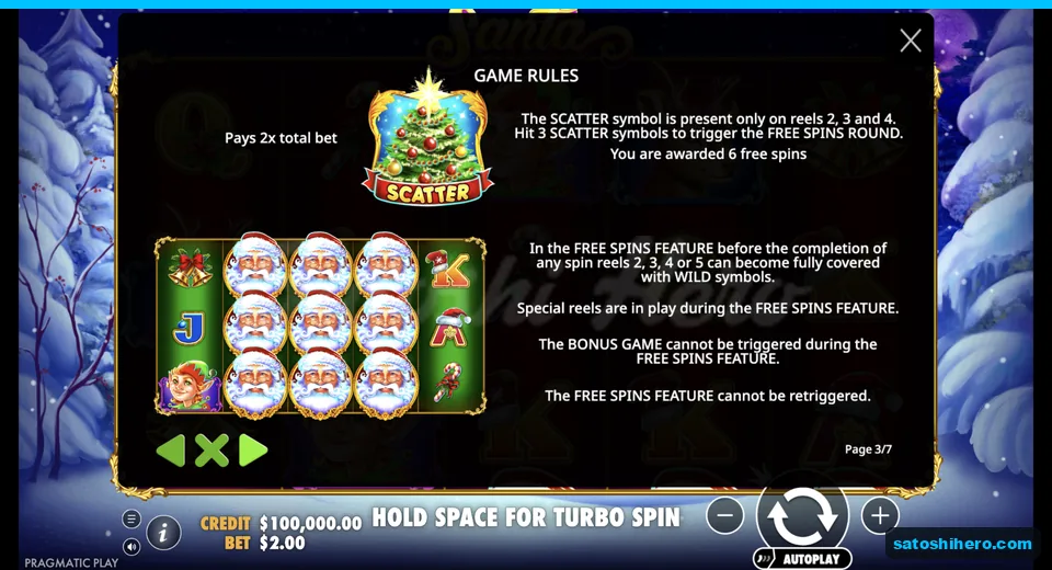 Free spins rules show tree scatter trigger