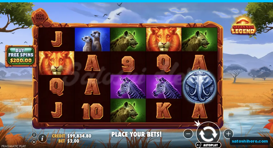 Idle grid shows animals and buy button