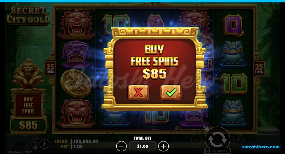 Buy menu opens at the live stake