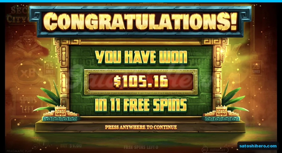 Collect screen shows the bought round total