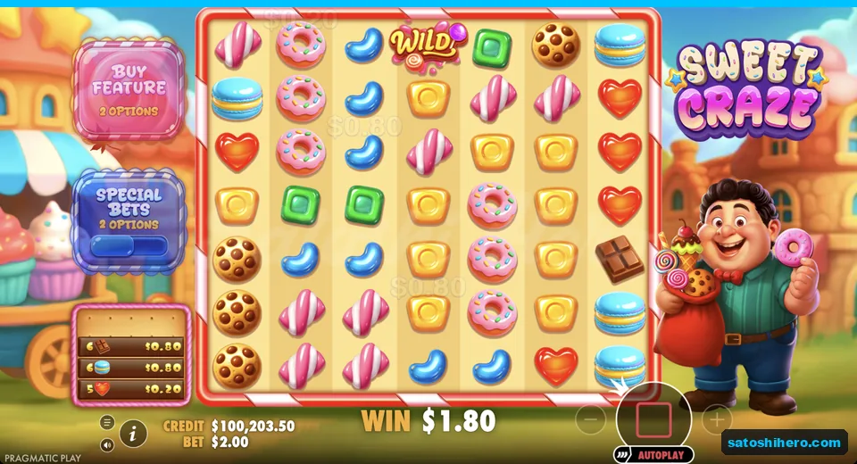 Base tumble pays one dollar eighty with wild