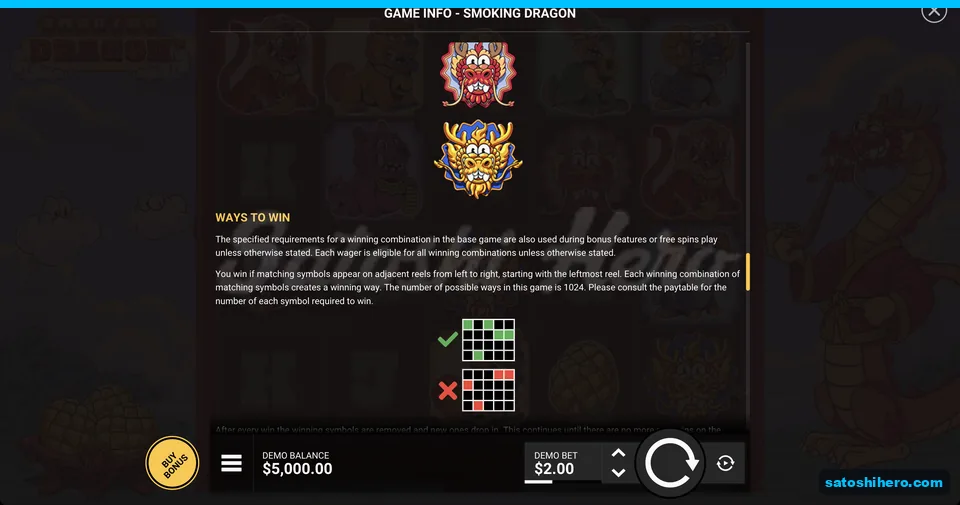 Red and gold Wild symbols on paytable