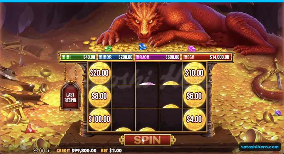 Last respin shows locked Money coins