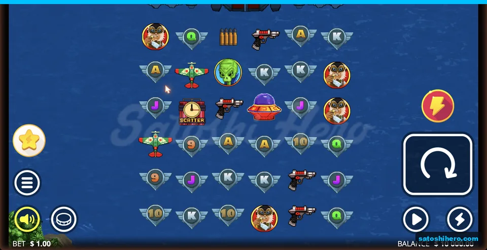 Pixel ocean grid with monkey warship