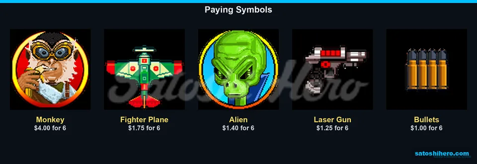 Monkey plane alien gun bullet pays