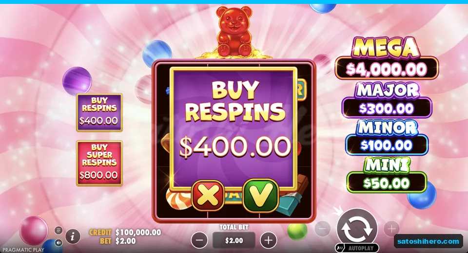 Buy confirmation opens at a four hundred dollar cost