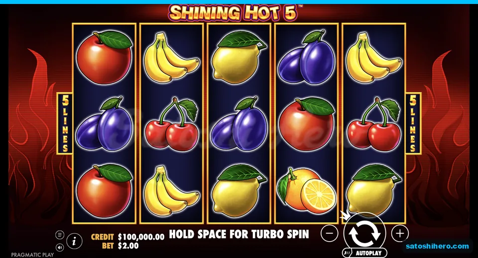 Base grid rests with fruit symbols showing