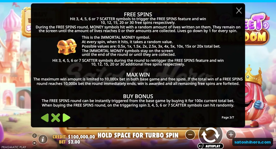 Free spins rules show scatter awards
