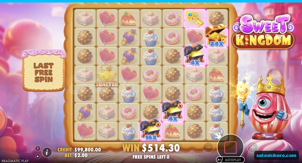 Final spin shows chests and key