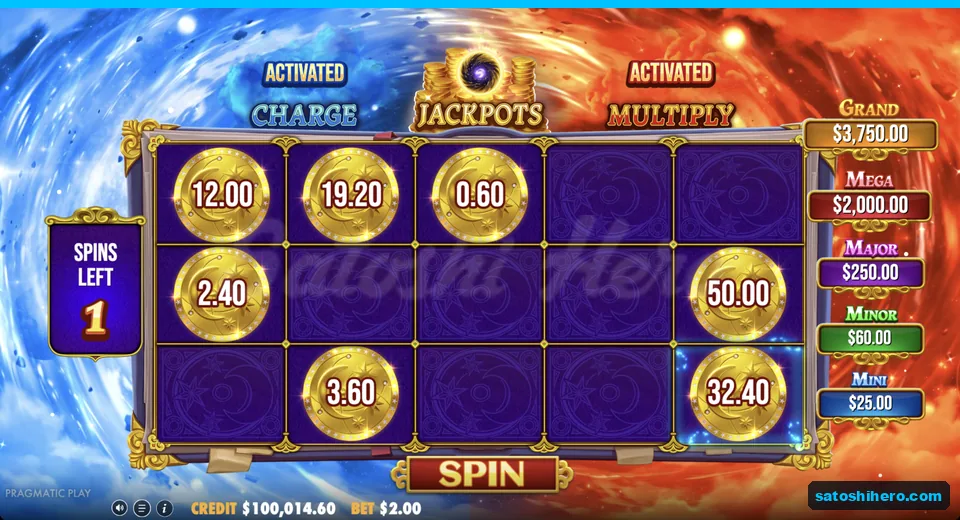 Money coins fill respin reels with modifiers active
