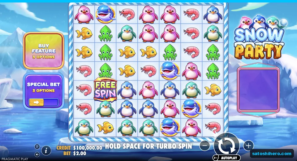 Grid shows sea creatures against an icy backdrop