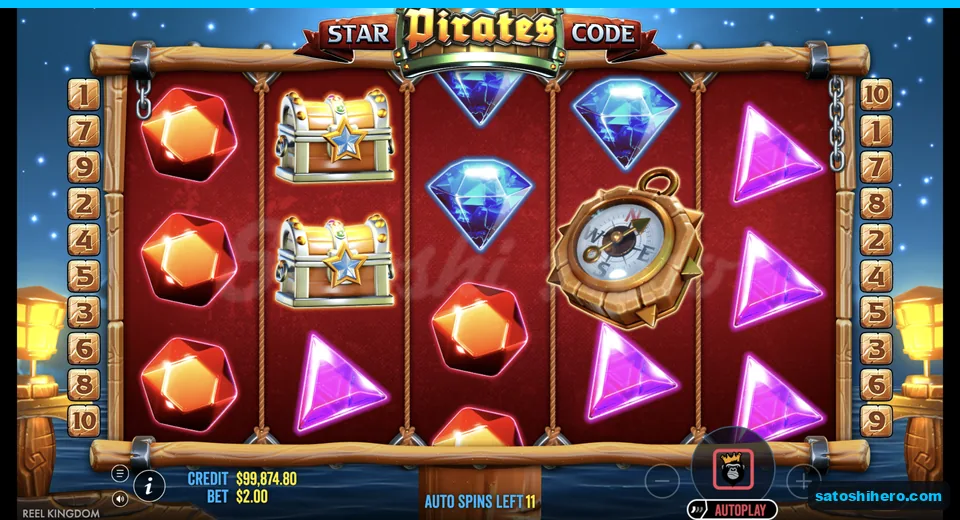 Compass appears beside chest and bright gems