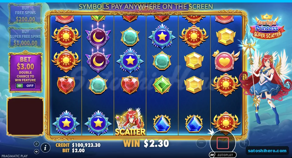 Cluster win resolves for $2.30 with Scatter visible