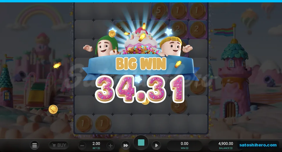 Coin cluster holds beside $34.31 win