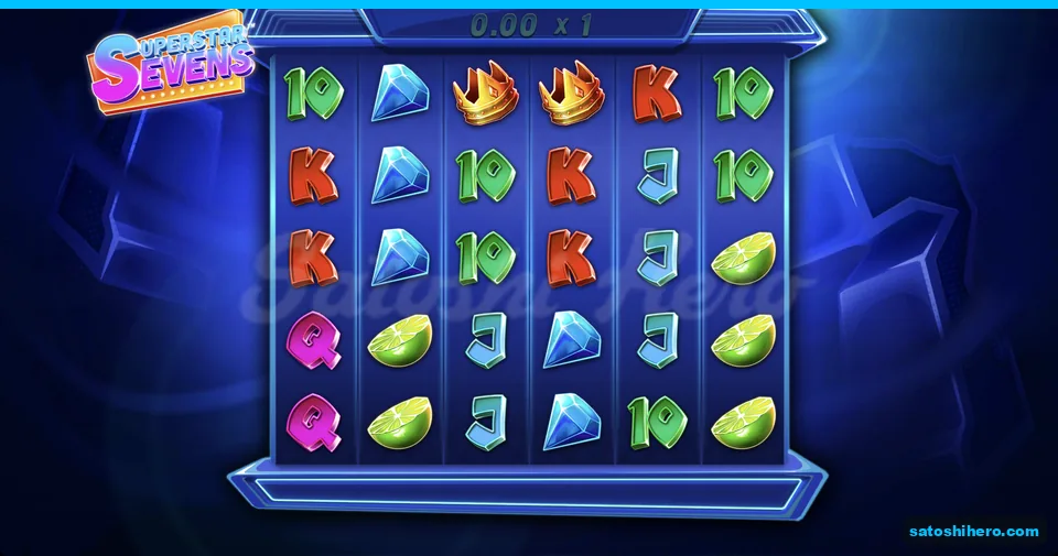 Red cherries and flaming 7 scatter show