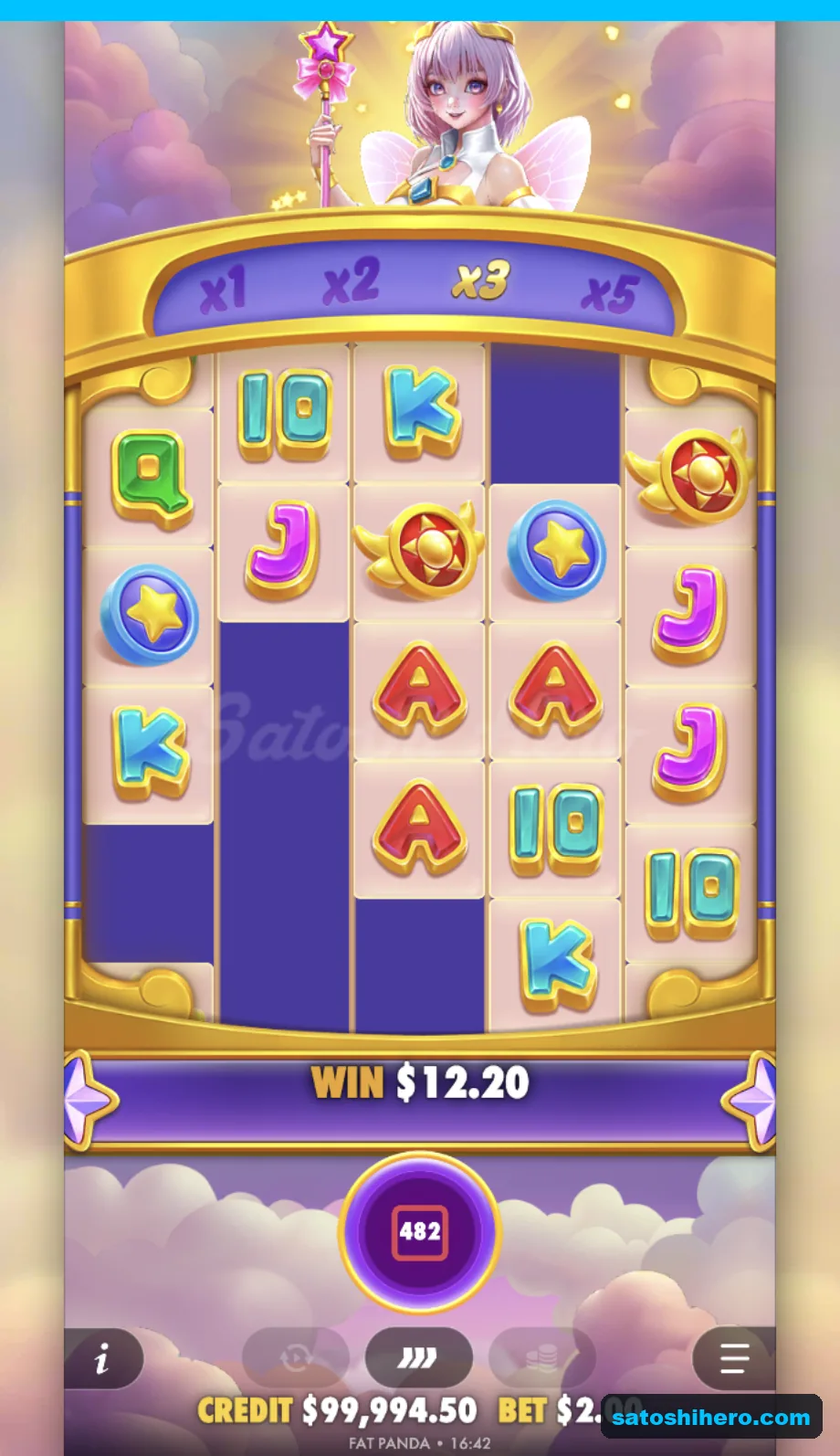 Tumble win resolves with twelve dollars twenty