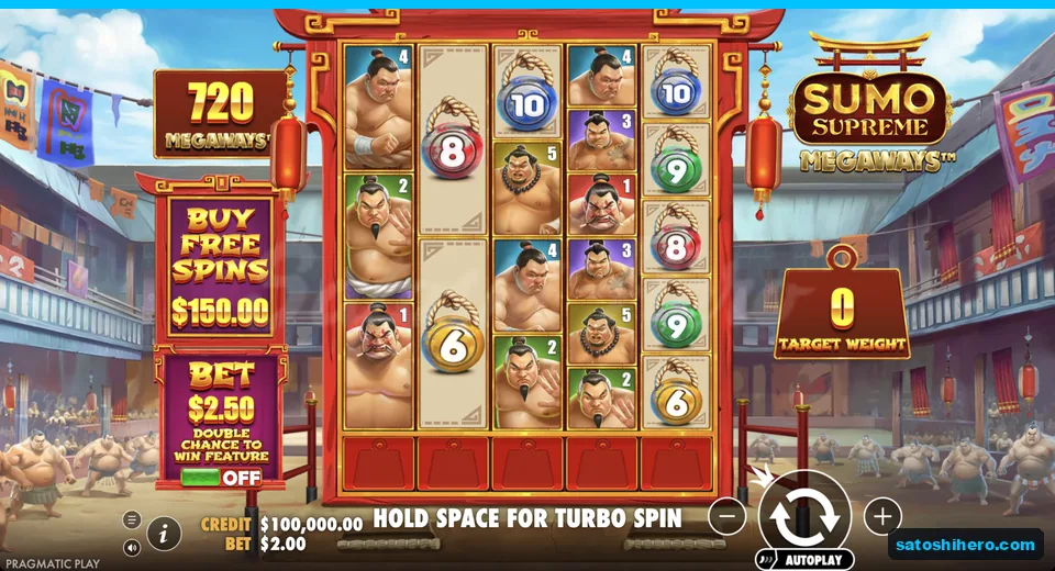 Idle grid shows wrestlers balls and weight meter