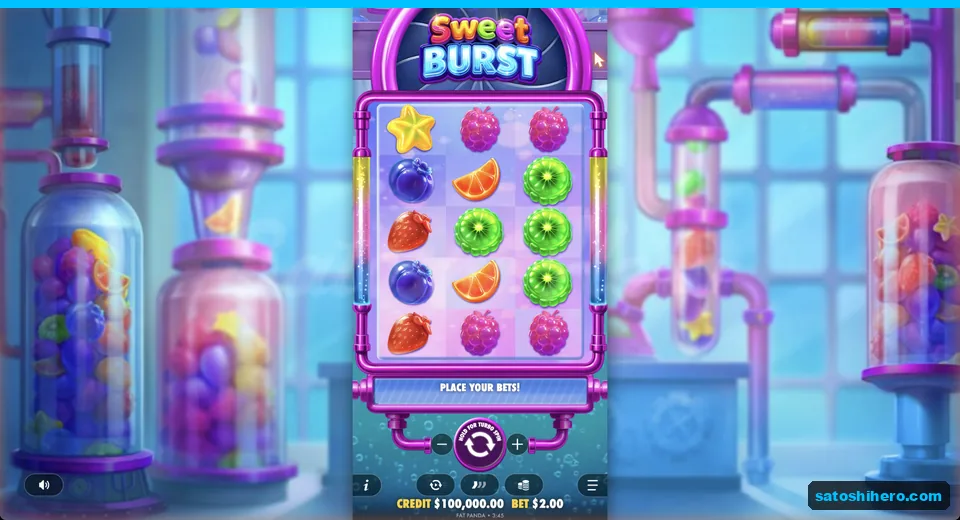 Idle candy grid on a two dollar bet
