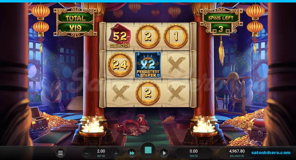 Collector coin and Sniper doubler on grid