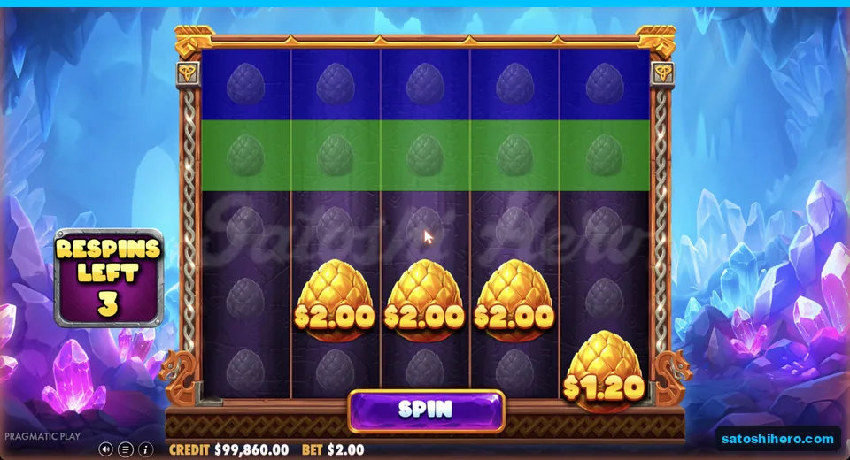 Bought respin shows locked money eggs
