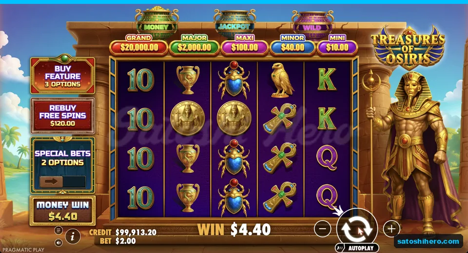Money win collects four dollars forty