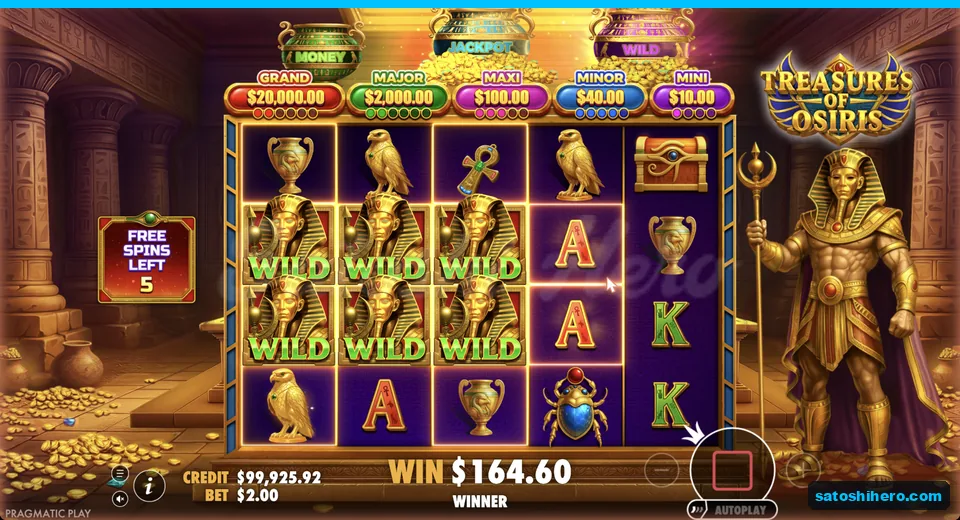 Wild symbols fill marked reel positions